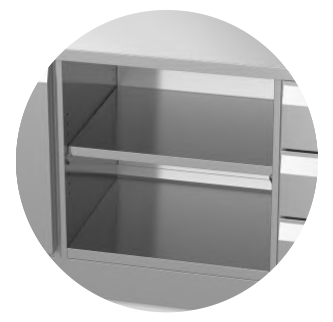 MODULE FOR SINK WITH HIGH FRONT PANEL - Steelior