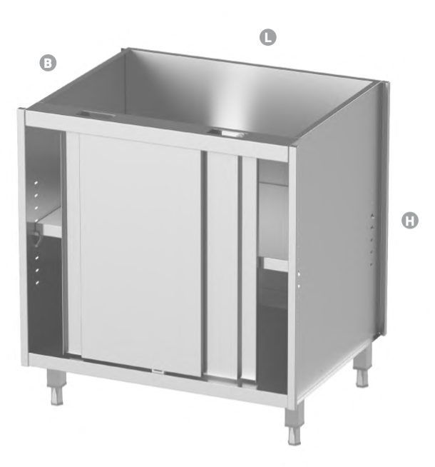 MODULE WITH ADJUSTABLE SHELF - Steelior