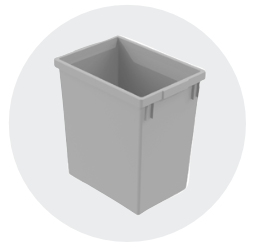 MODULE WITH DRAWER FOR WASTE BIN - Steelior