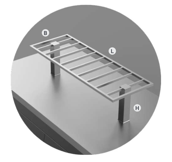 COOKING ISLAND SHELF - Steelior