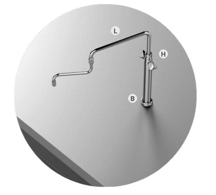 PILLAR TAP, HOT AND COLD WATER - Steelior