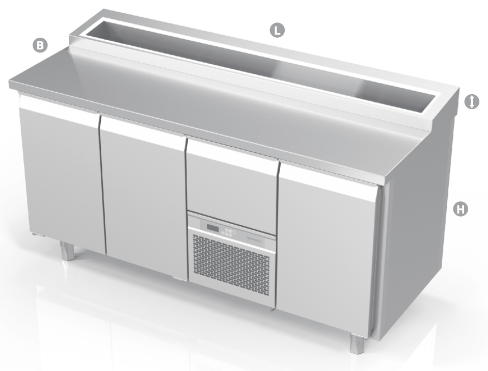 SALADETTE COUNTER - Steelior