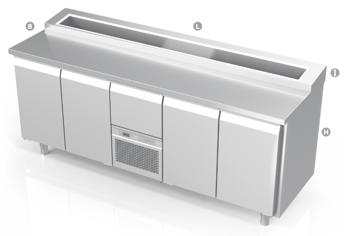 SALADETTE COUNTER - Steelior
