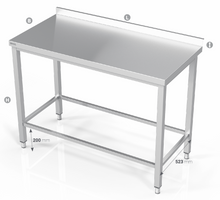 Ladda upp bild till gallerivisning, TABLE WITH FRAME FOR MODULAR SHELVES - Steelior
