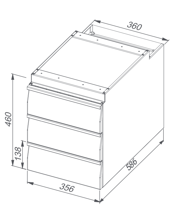 Drawers for worktables - Steelior