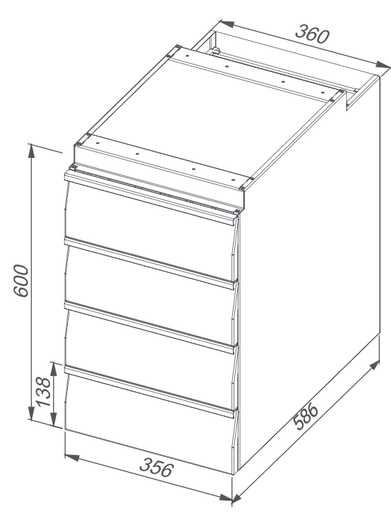 Drawers for worktables - Steelior